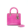 DIOR MEDIUM LADY DIOR PYTHON PINK SHW