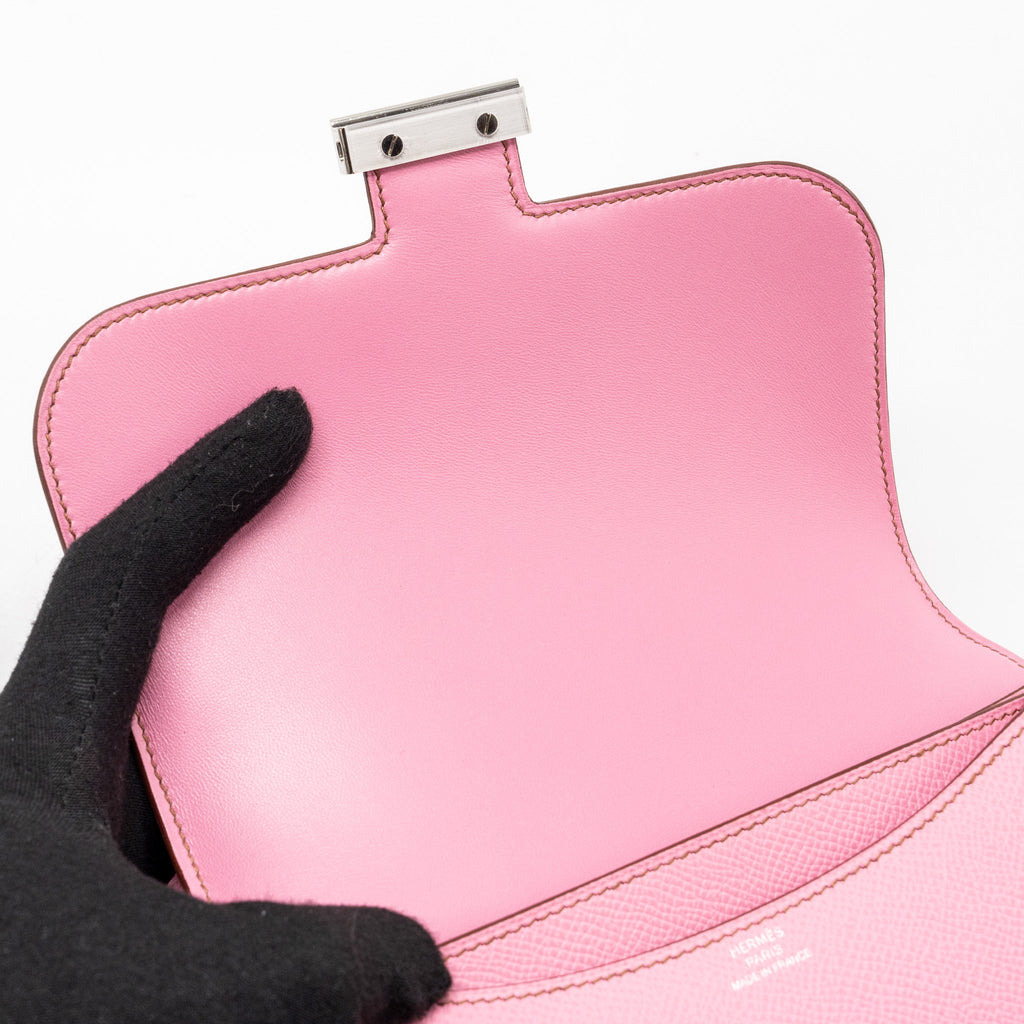 HERMES MINI CONSTANCE EPSOM 5P BUBBLEGUM PINK SHW