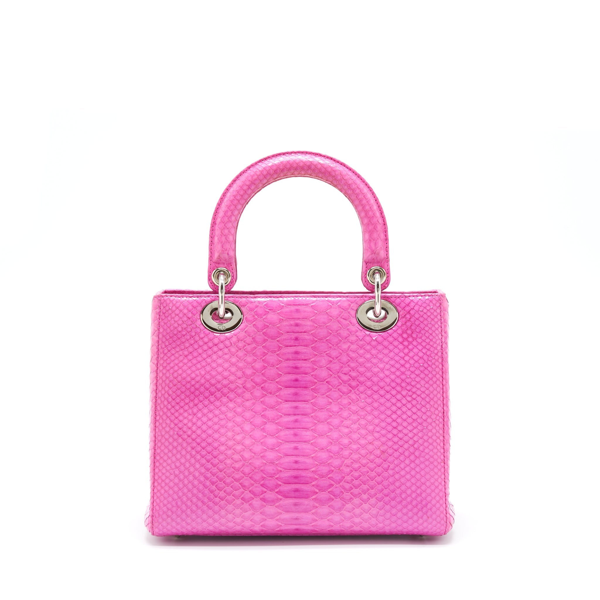 DIOR MEDIUM LADY DIOR PYTHON PINK SHW