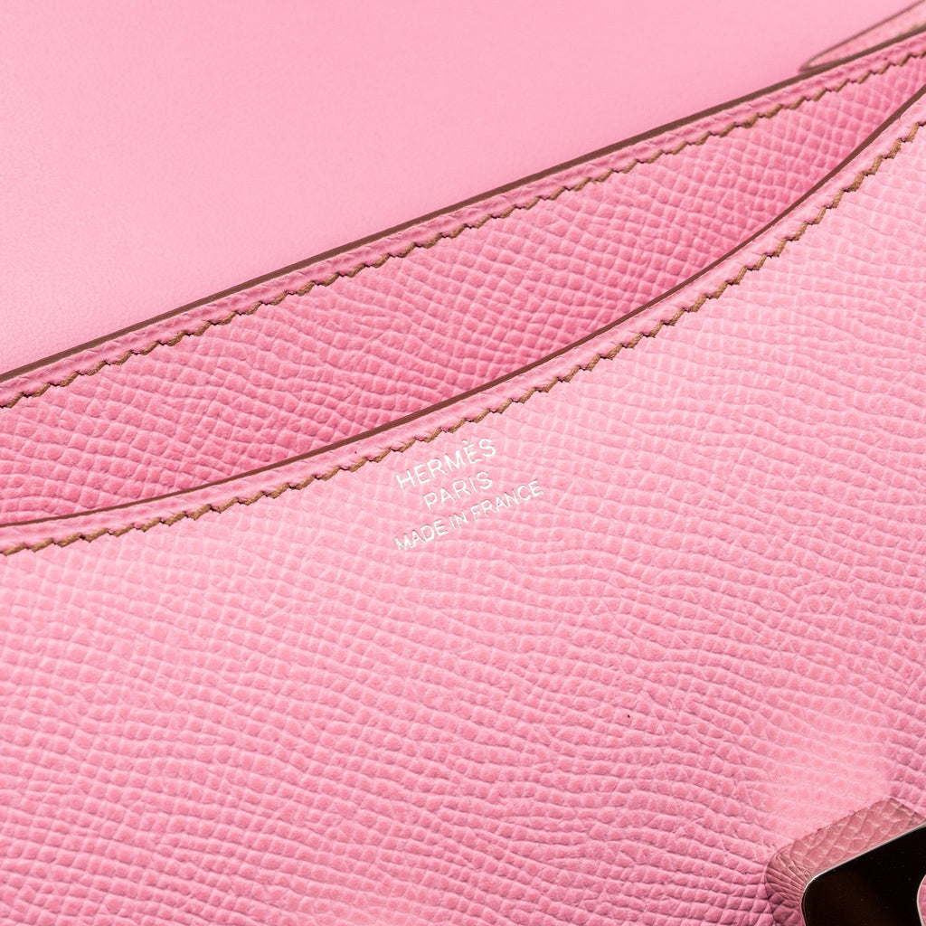 HERMES MINI CONSTANCE EPSOM 5P BUBBLEGUM PINK SHW