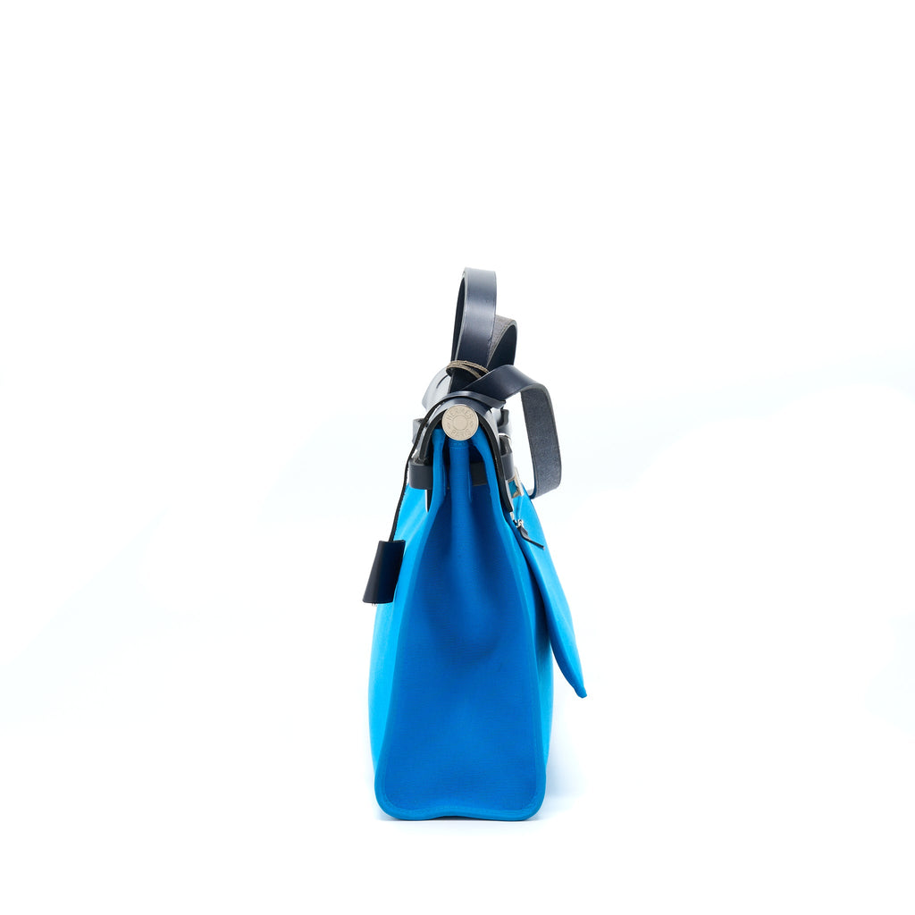 HERMES HERBAG 31 BLUE / BLACK SHW