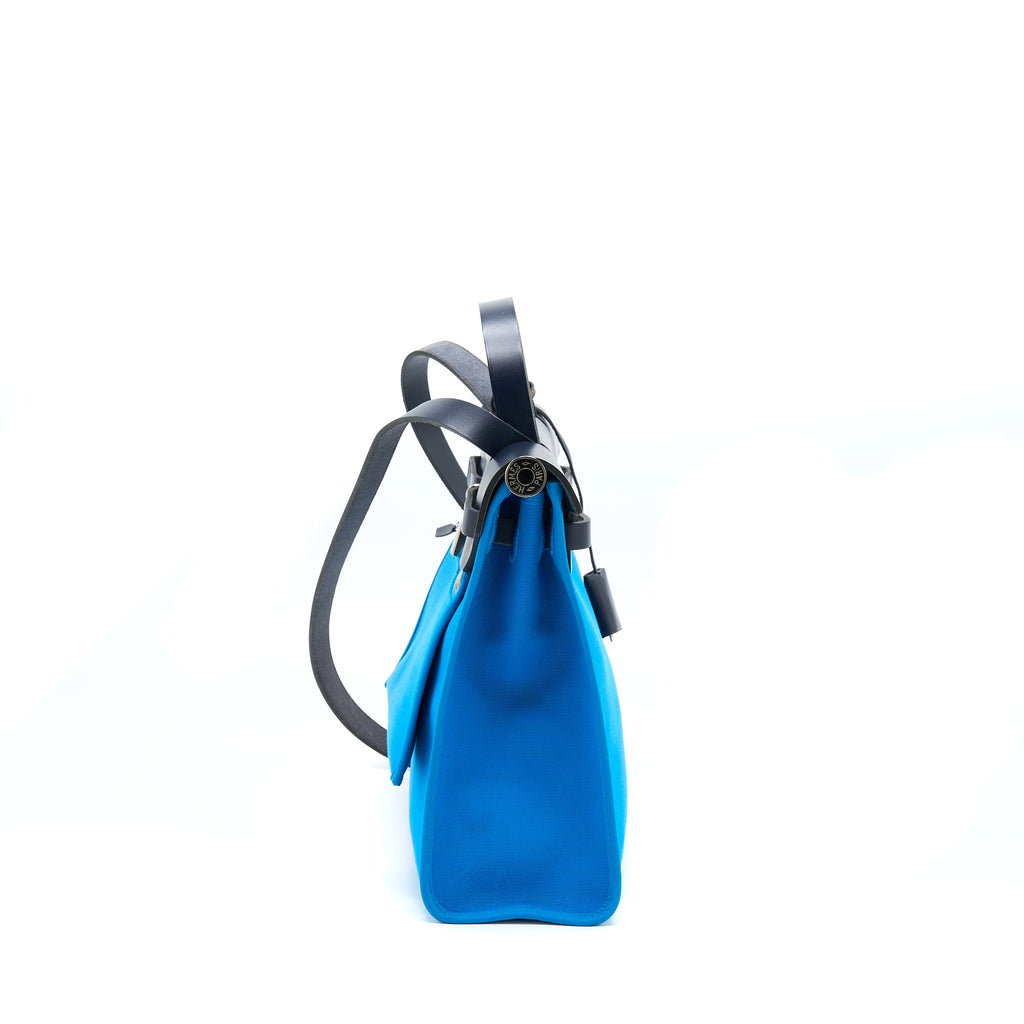 HERMES HERBAG 31 BLUE / BLACK SHW