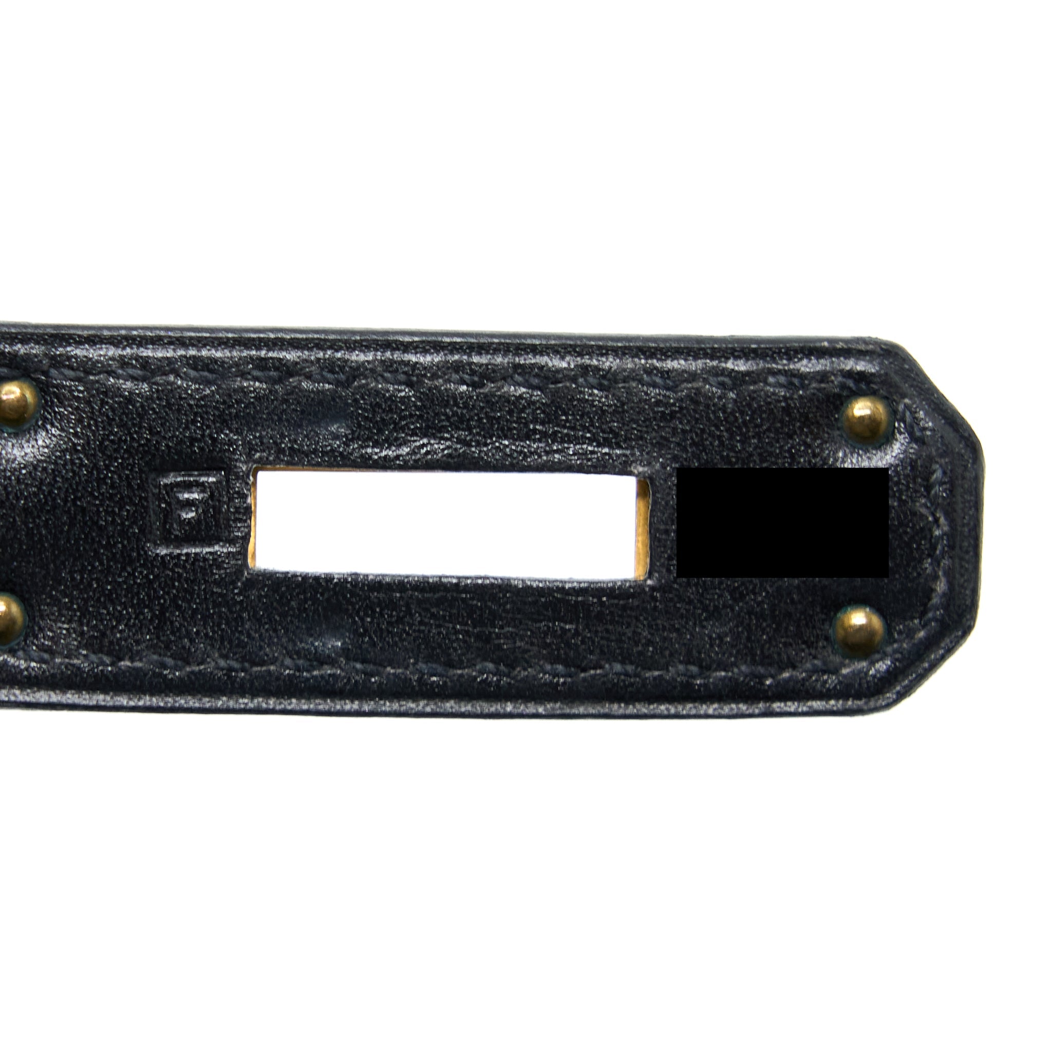 HERMES VINTAGE KELLY 28 BOX BLACK GHW