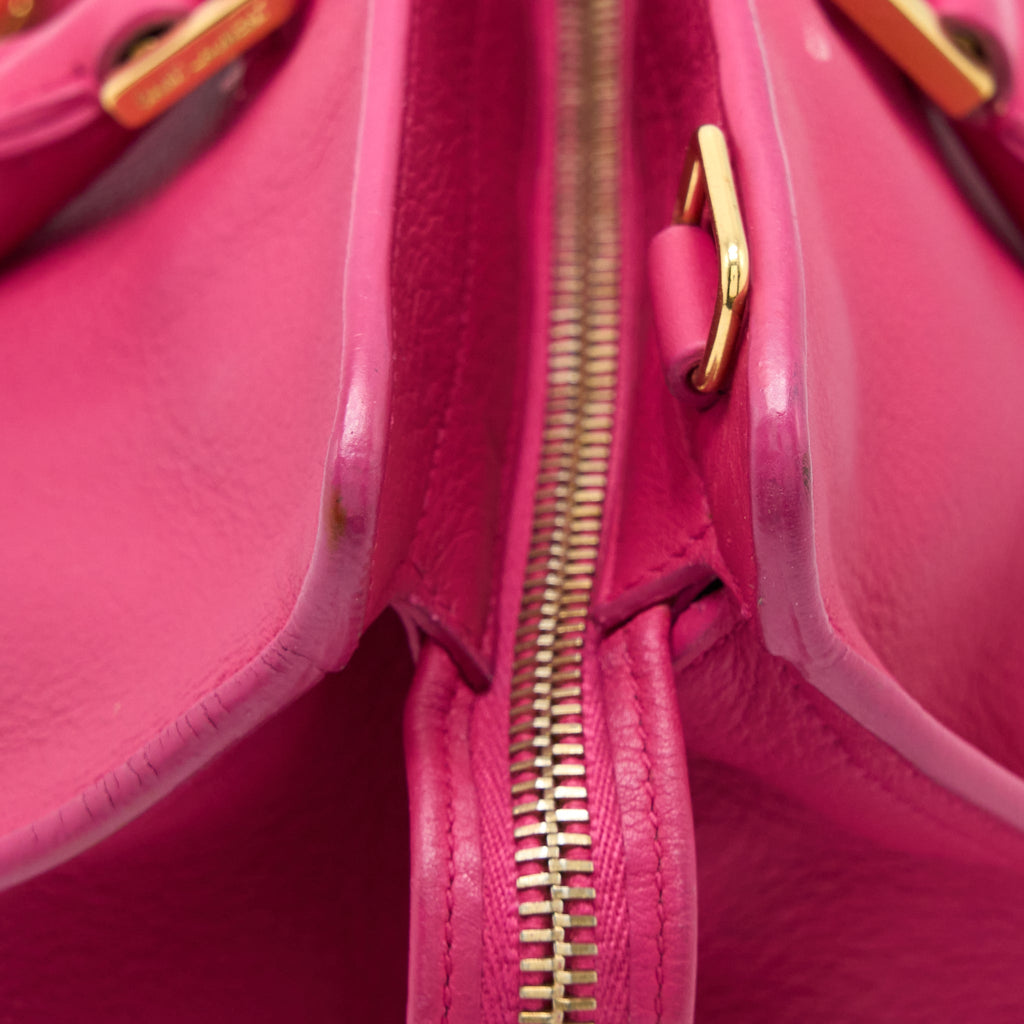 SAINT LAURENT CABAS TOTE BAG PINK GHW