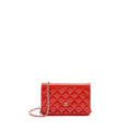 CHANEL CLASSIC WALLET ON CHAIN PATENT RED SHW