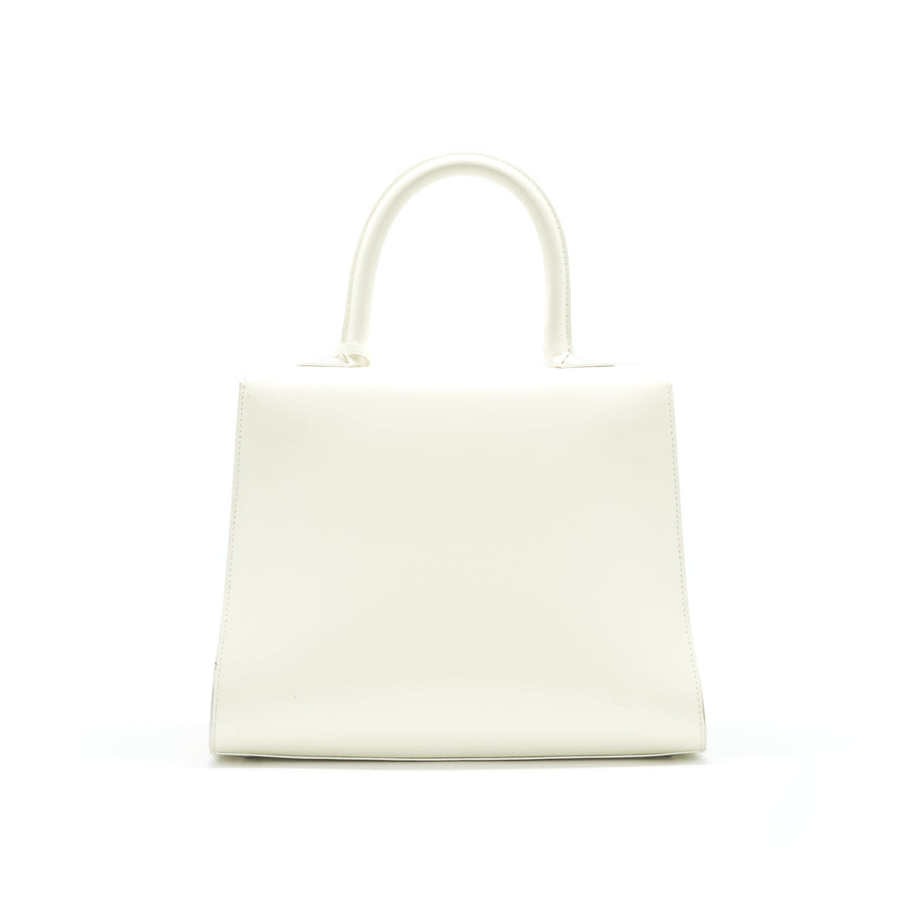 DELVAUX BRILLIANT MM IN WHITE BOX CALFSKIN WHW