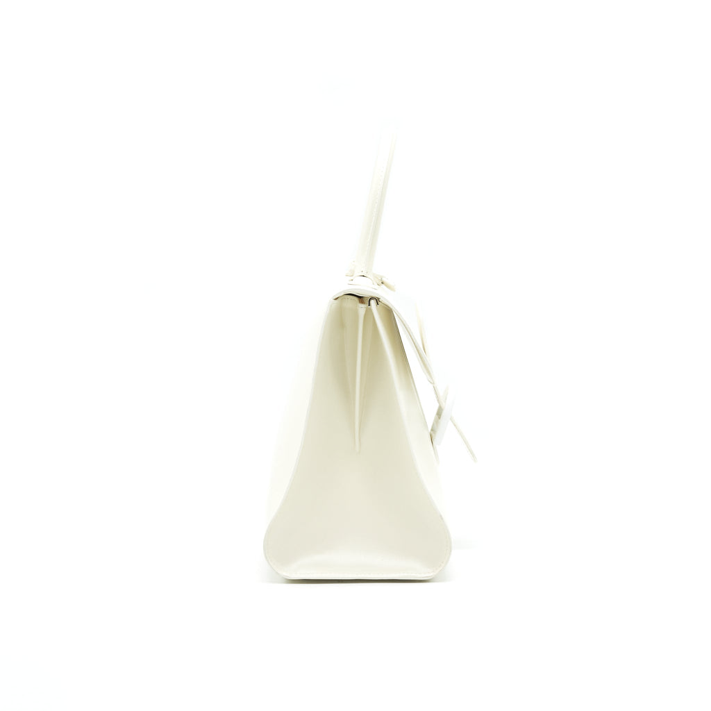 DELVAUX BRILLIANT MM IN WHITE BOX CALFSKIN WHW