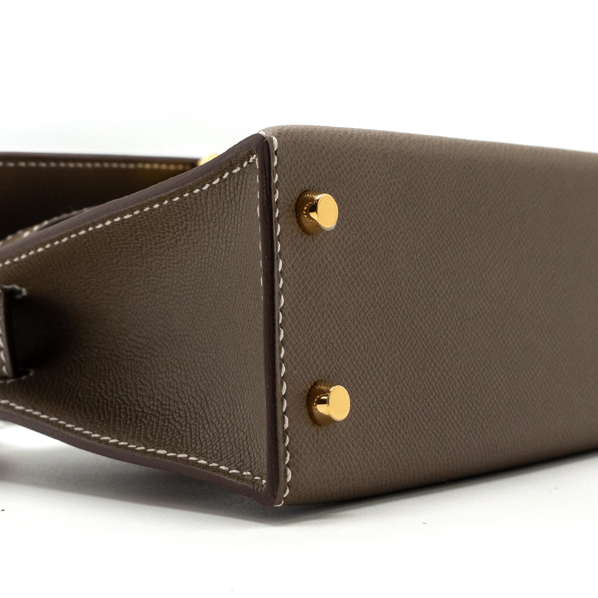 HERMES MINI KELLY II MADAME ETOUPE GHW