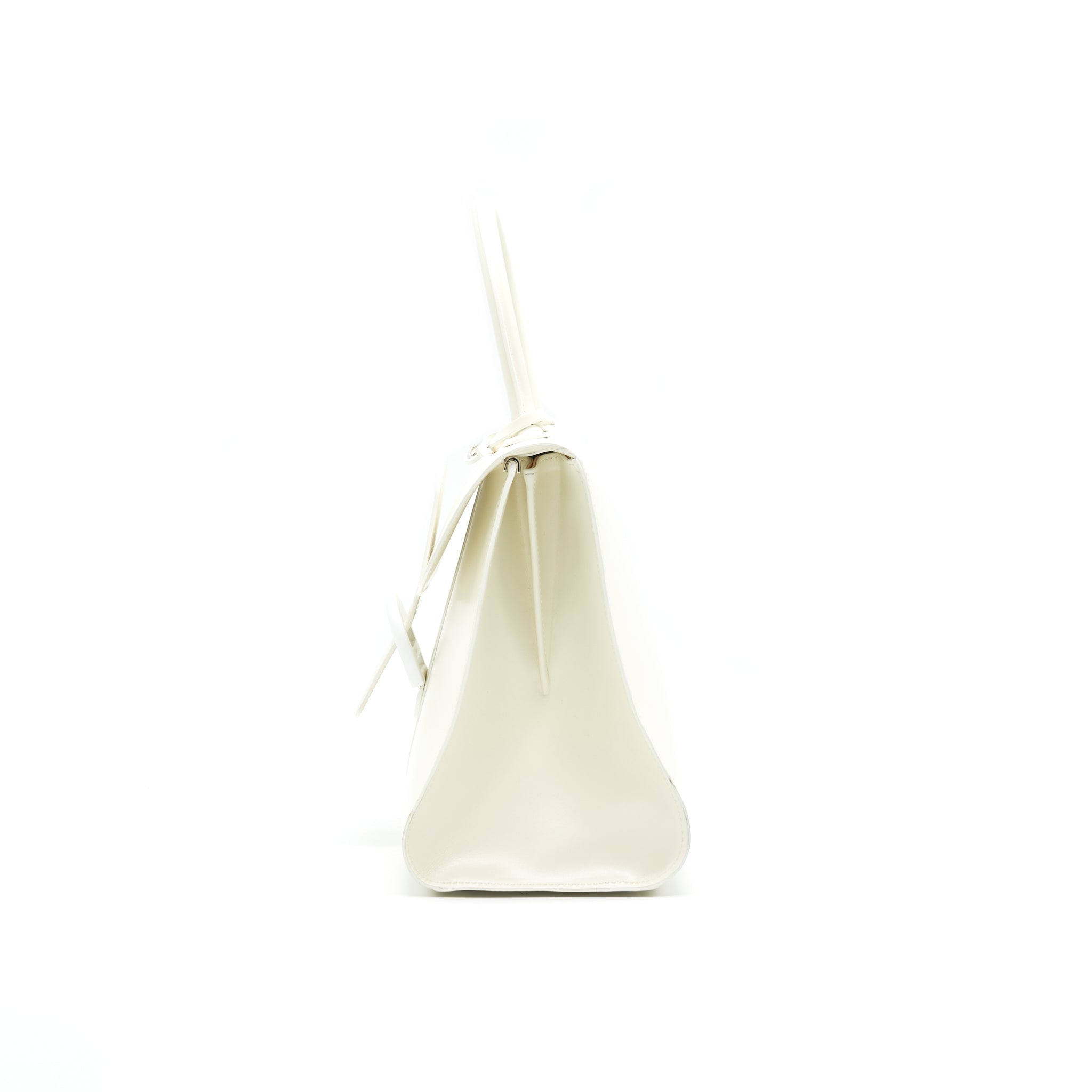 DELVAUX BRILLIANT MM IN WHITE BOX CALFSKIN WHW