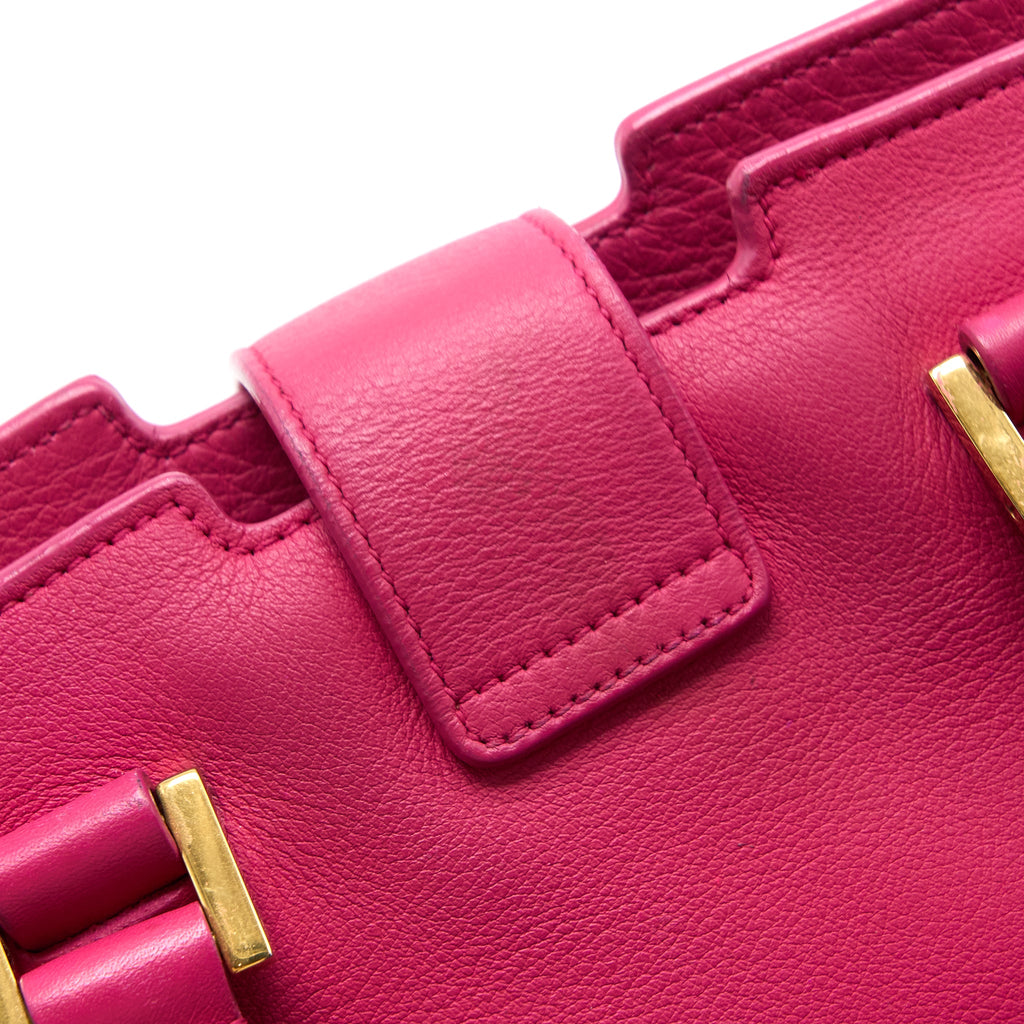 SAINT LAURENT CABAS TOTE BAG PINK GHW