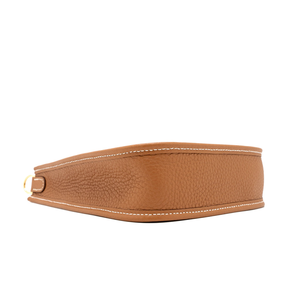 HERMES MINI EVELYN CLEMENCE GOLD GHW