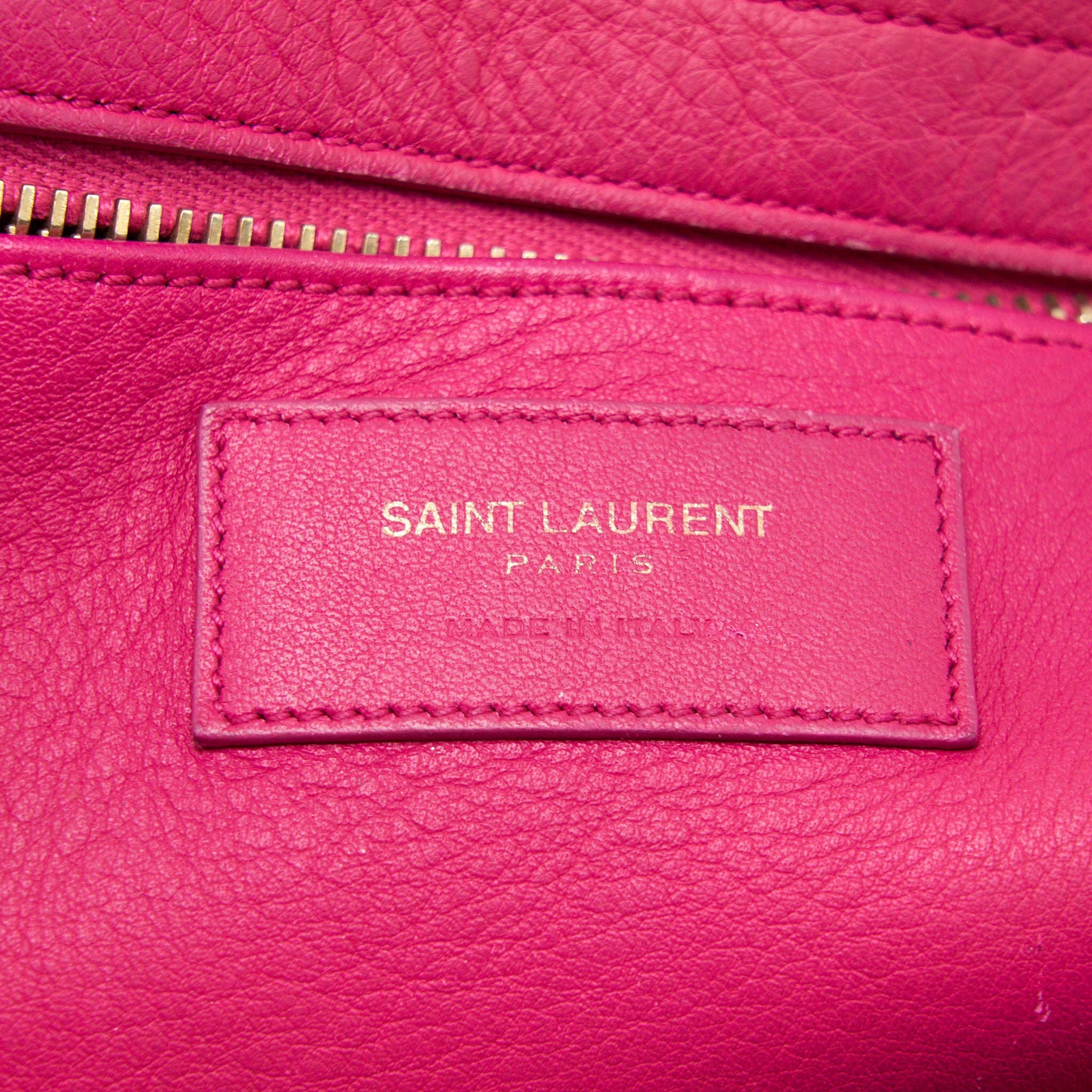 SAINT LAURENT CABAS TOTE BAG PINK GHW