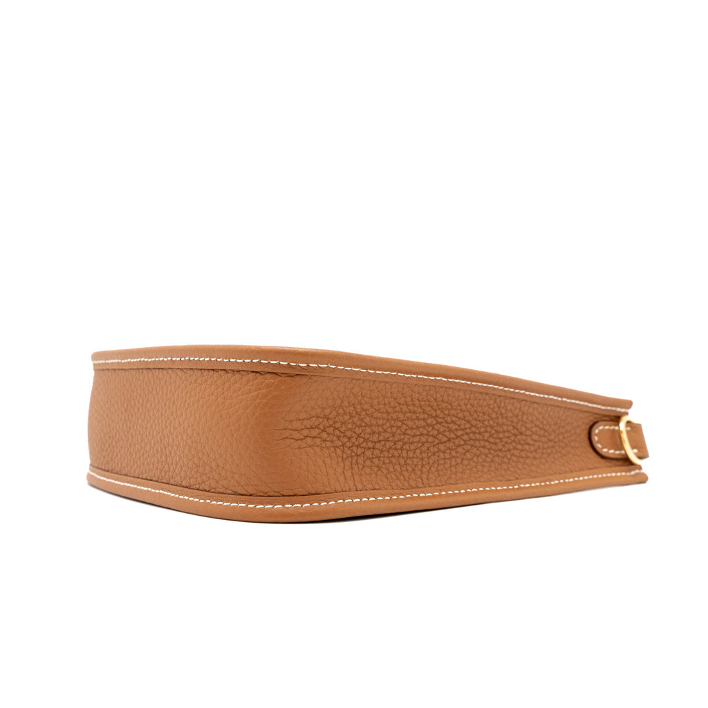 HERMES MINI EVELYN CLEMENCE GOLD GHW