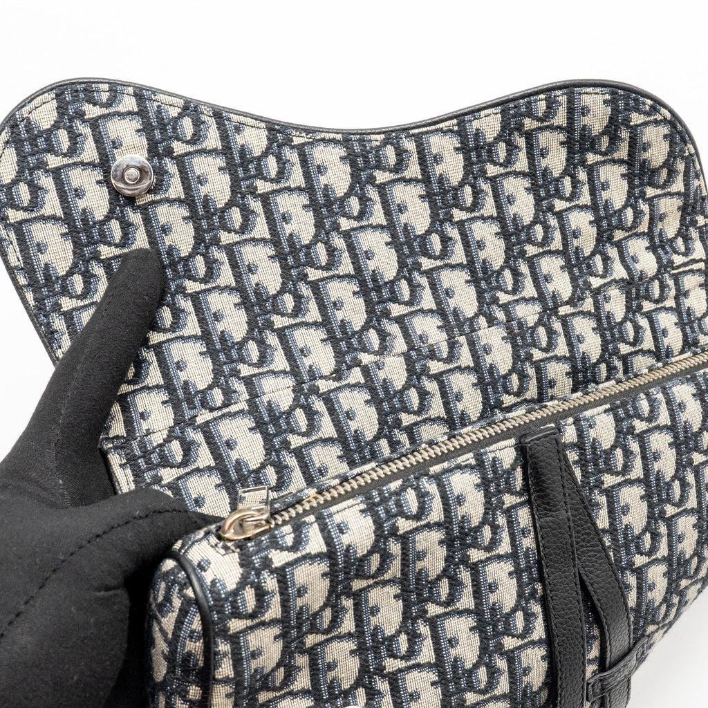DIOR HOMME SADDLE BAG OBLIQUE JACQUARD MULTICOLOURED HARDWARE