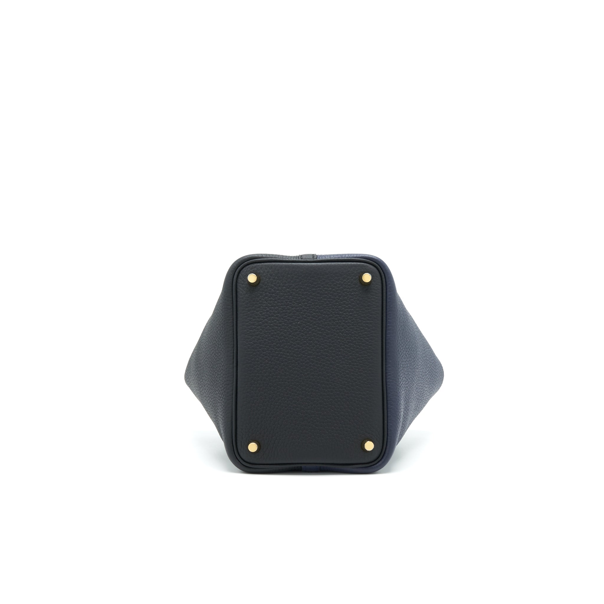 HERMES PICOTIN 18 LOCK BAG BLEU NUIT, NOIR, BLEU FRIDA