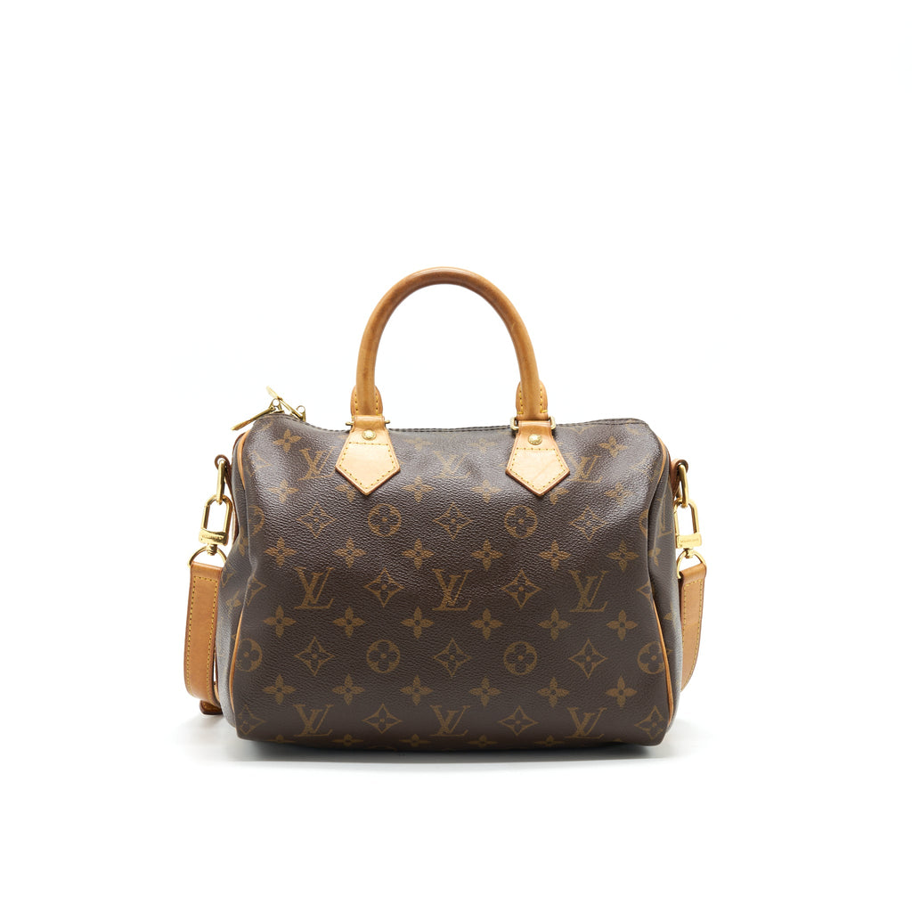LOUIS VUITTON SPEEDY25 WITH STRAP MONOGRAM CANVAS