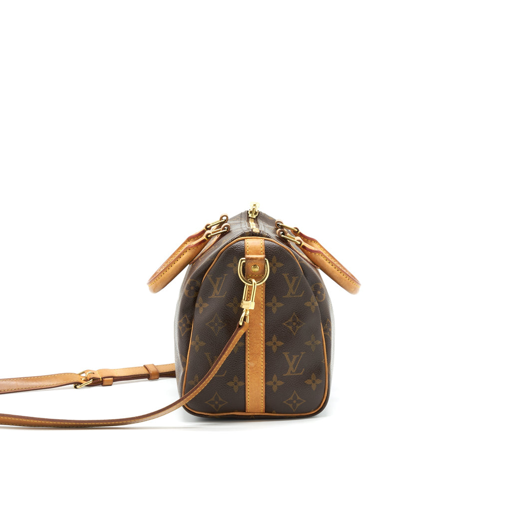 LOUIS VUITTON SPEEDY25 WITH STRAP MONOGRAM CANVAS