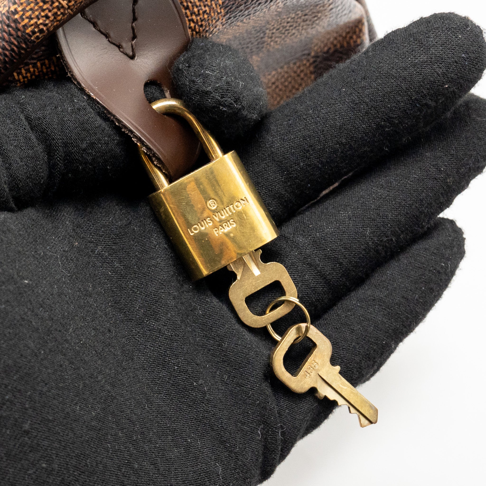 LOUIS VUITTON SPEEDY 30 DAMIER EBENE CANVAS GHW