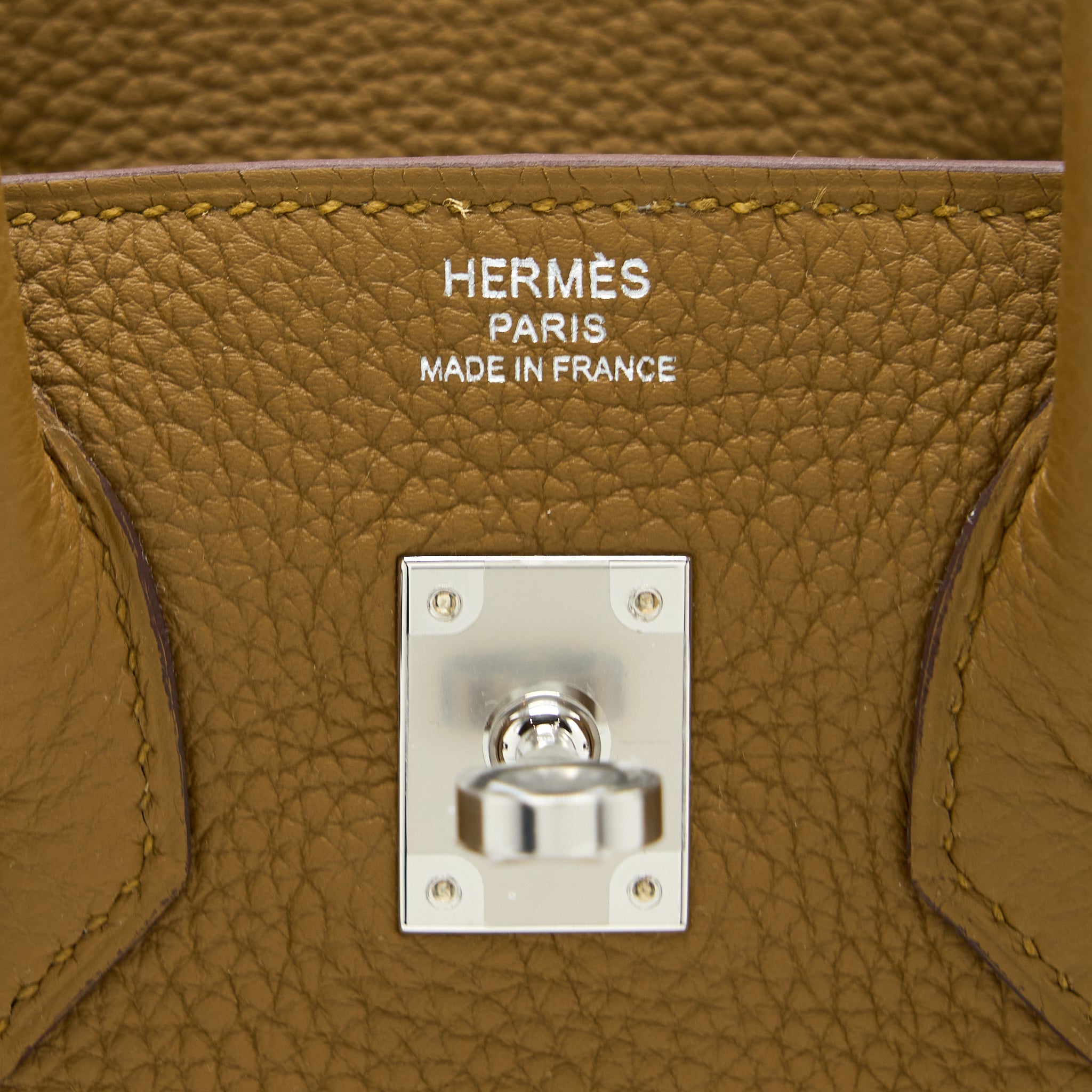 HERMES BIRKIN 25 TOGO U8 BRONZE/ T0 BLUE BRUME SHW