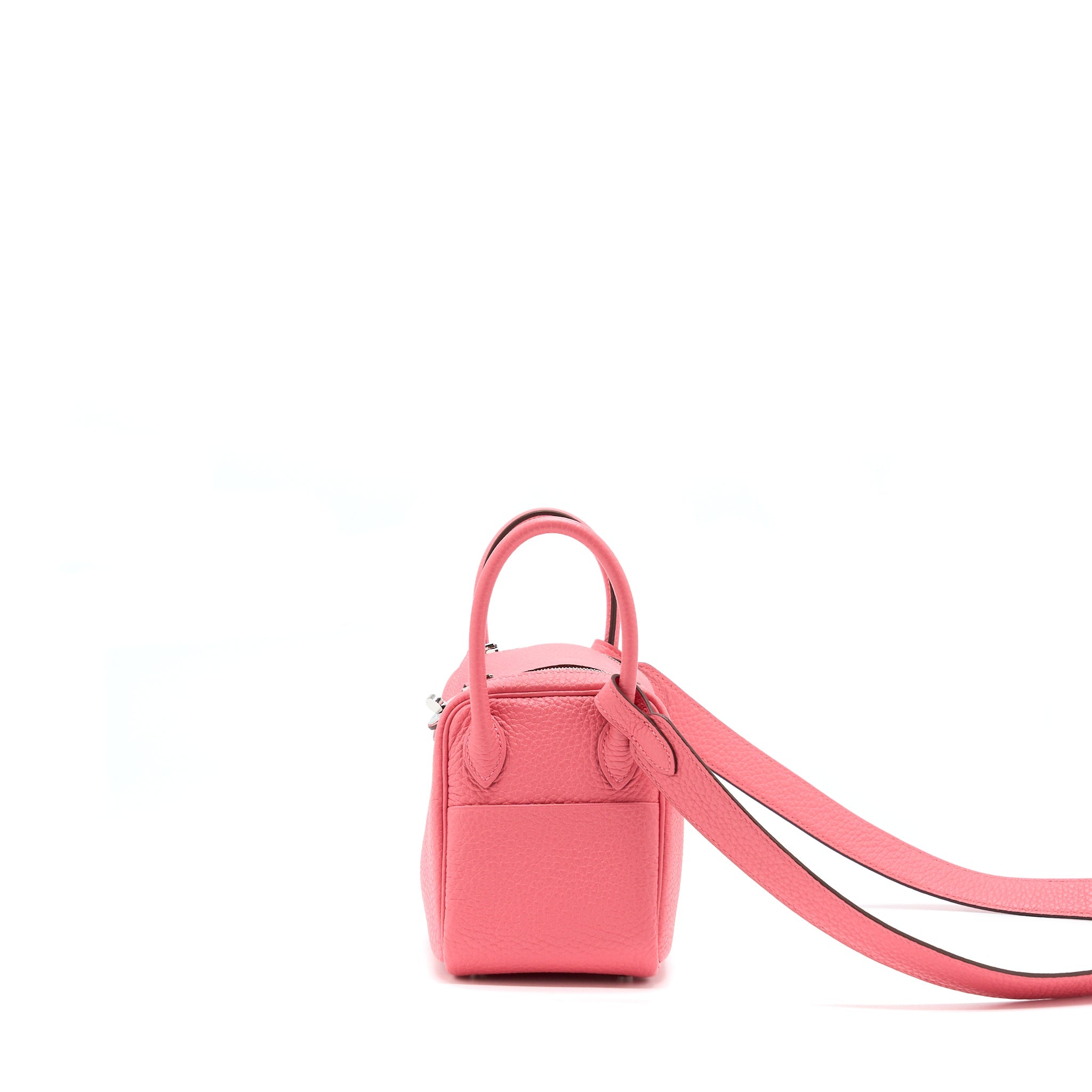 HERMES MINI LINDY CLEMENCE 8W ROSE AZALEE SHW