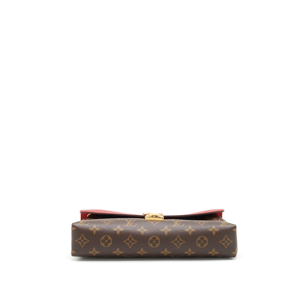 LOUIS VUITTON PALLAS CHAIN BAG CERISE MONOGRAM CANVAS/LEATHER GHW
