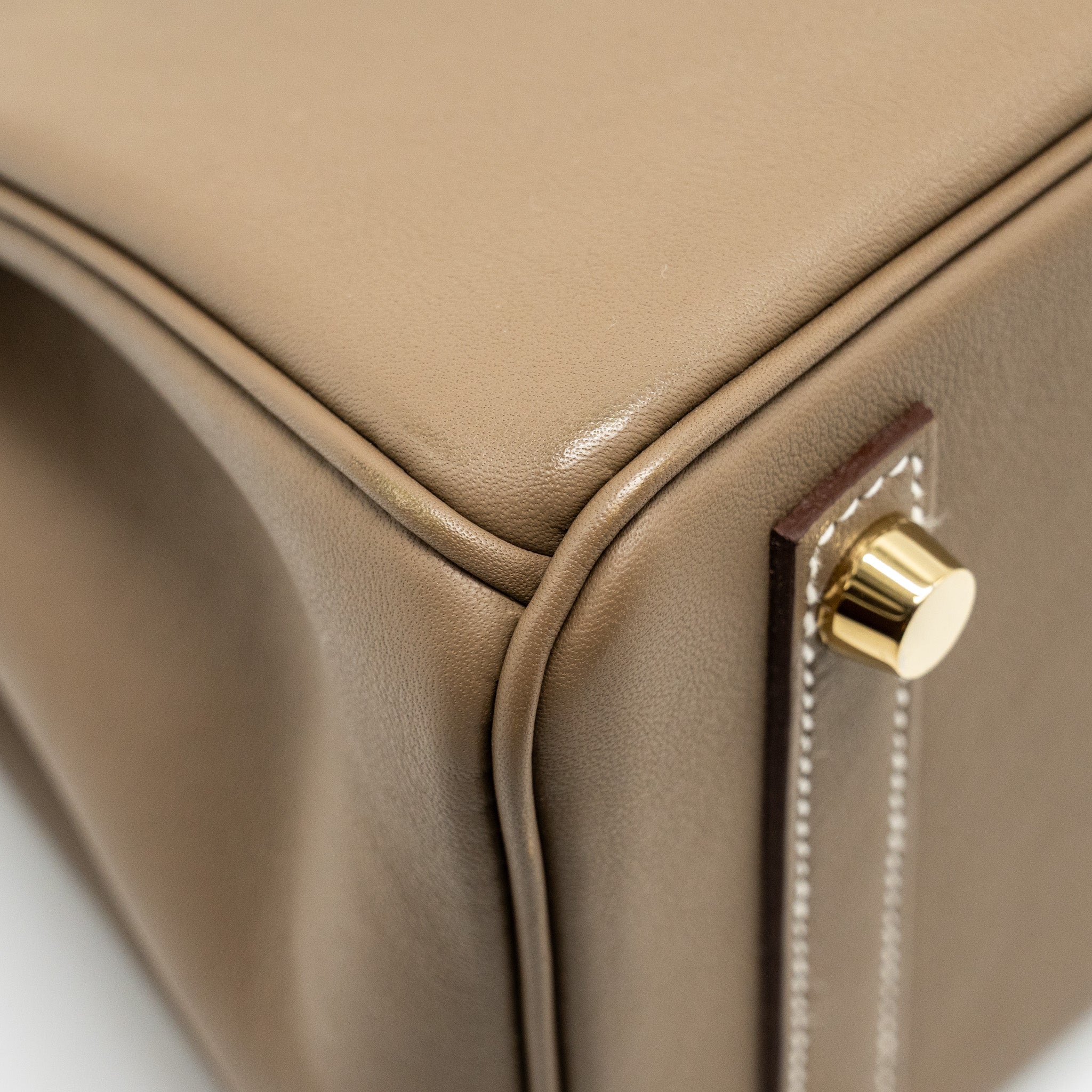 HERMES BIRKIN 25 SWIFT ETOUPE GHW