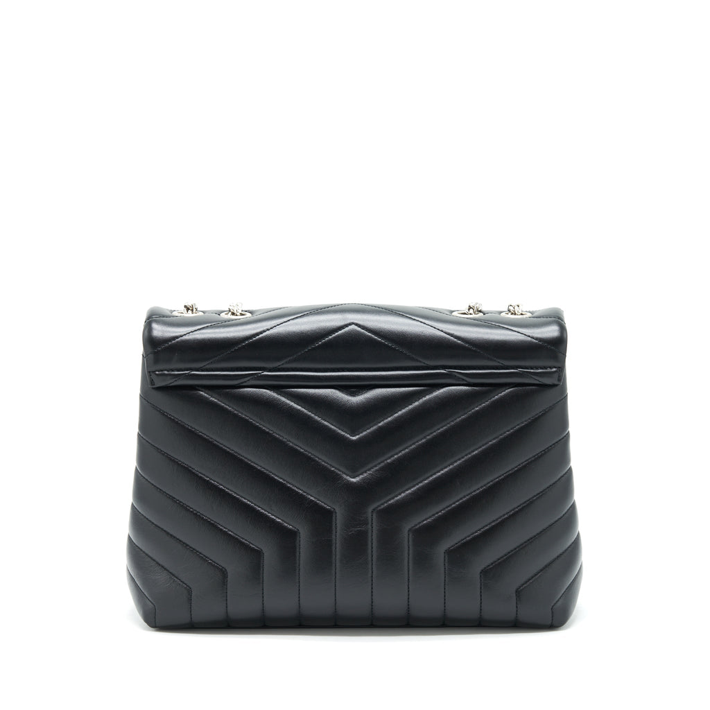 SAINT LAURENT / YSL LOULOU MEDIUM BAG CALFSKIN BLACK SHW