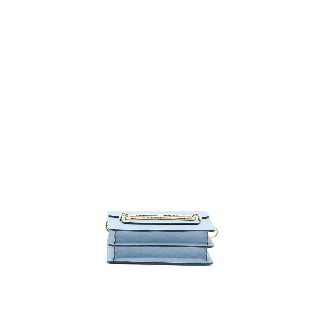HERMES MINI ROULIS EVERCOLOR BLEU LIN GHW