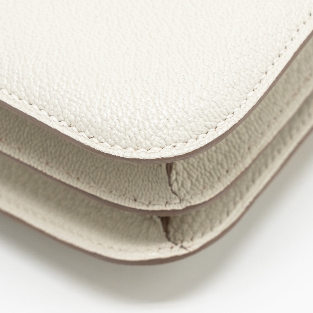 HERMES MINI CONSTANCE CHÈVRE MYSORE MUSHROOM/BISCUIT GHW