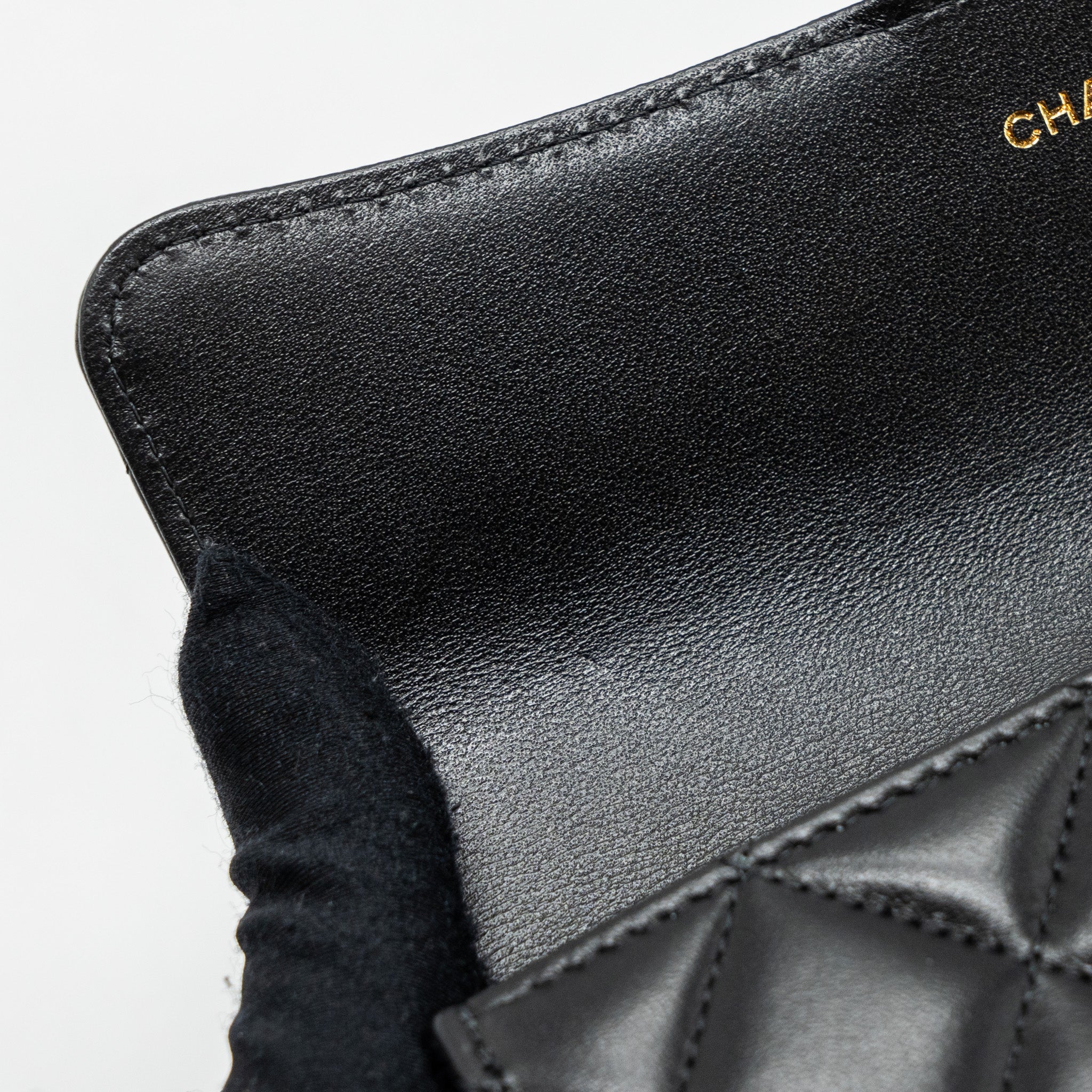 CHANEL CLASSIC LONG FLAP WALLET LAMBSKIN BLACK GHW (MICROCHIP)