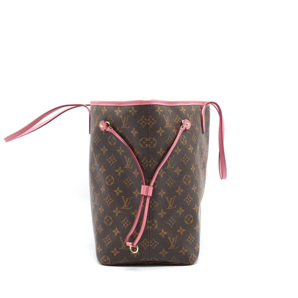 LOUIS VUITTON EDITION IKAT NEVERFULL GM IN MONOGRAM AND PINK