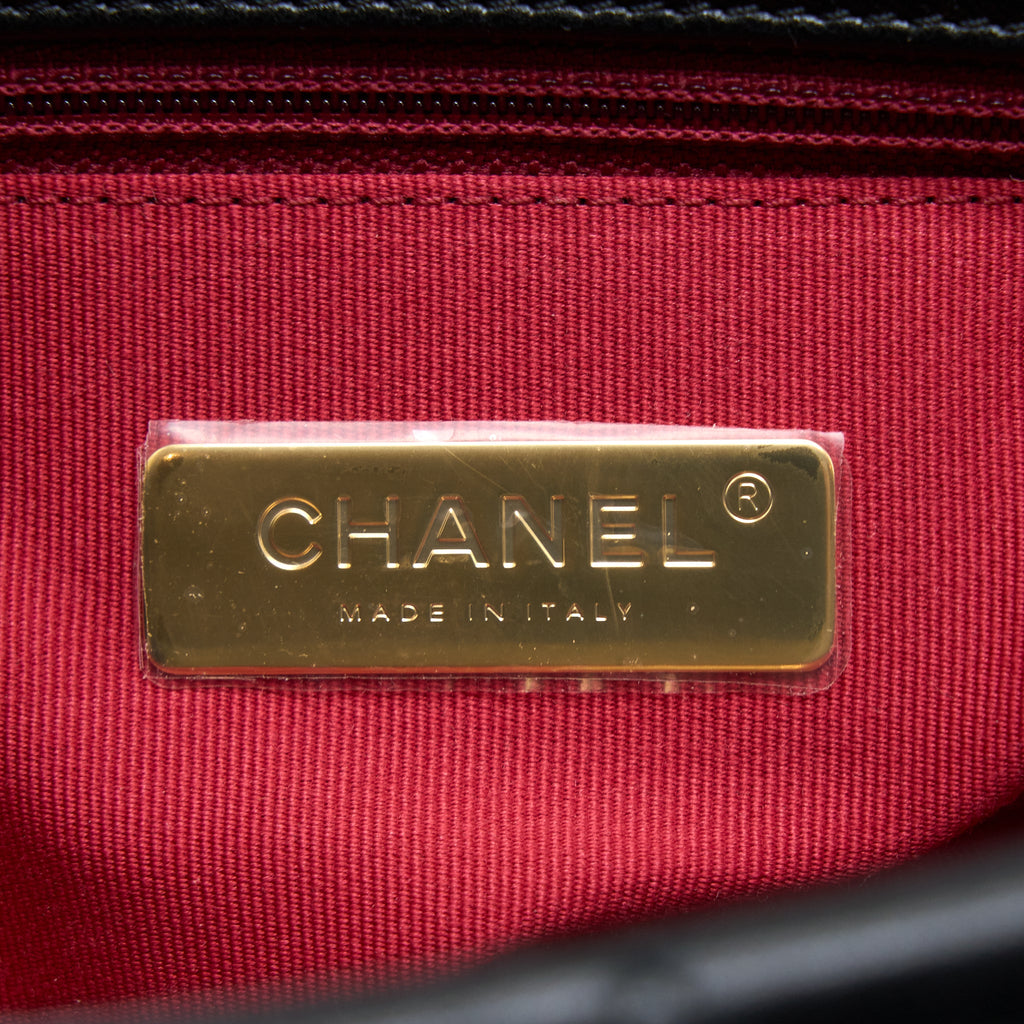 CHANEL MEDIUM 19 BAG GOATSKIN BLACK MULTICOLOUR HARDWARE