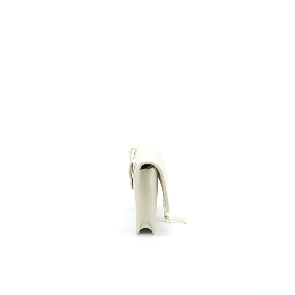 DIOR SADDLE BELT POUCH WHITE