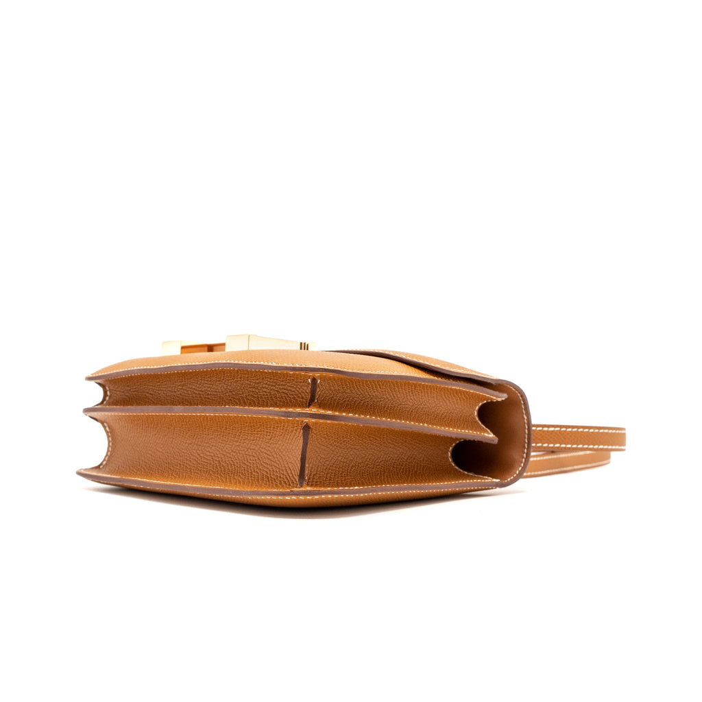 HERMES CONSTANCE MINI EPSOM GOLD RGHW