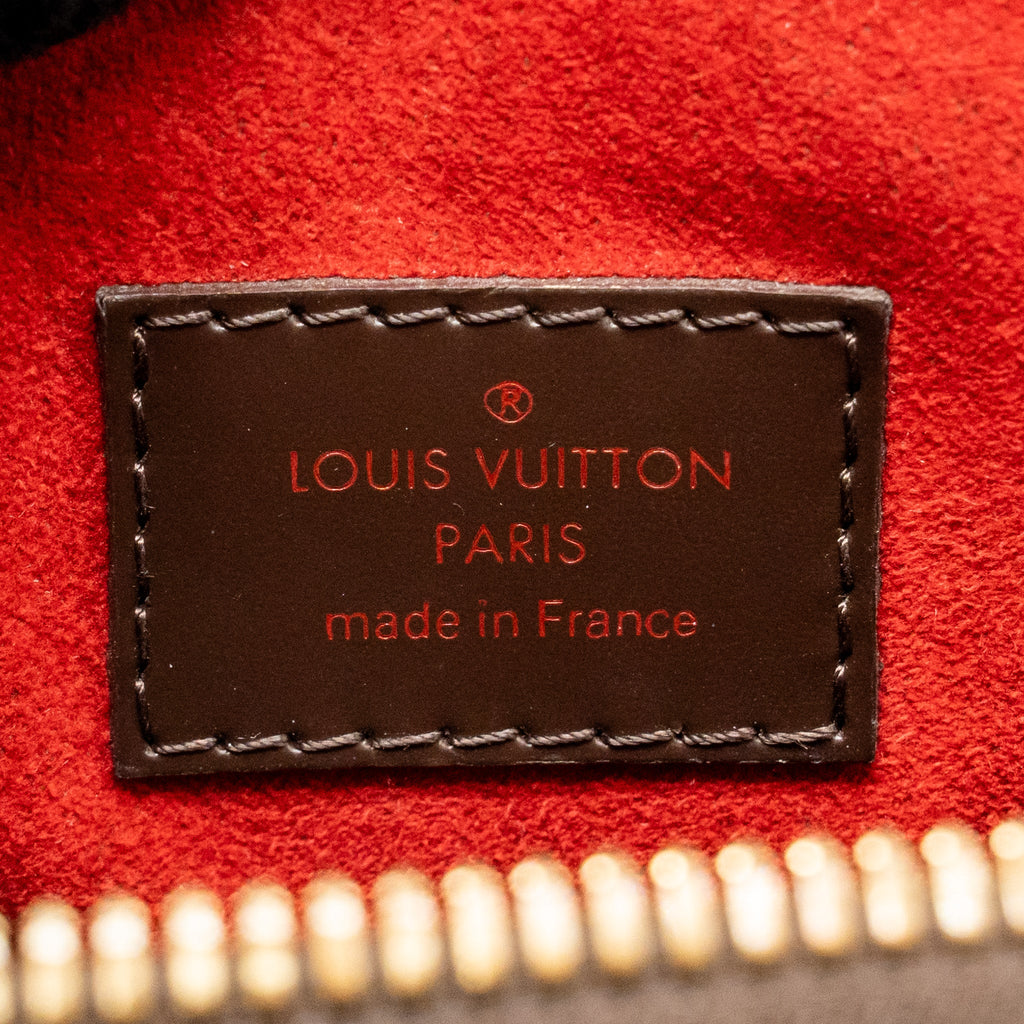 LOUIS VUITTON TREVI PM TOTE BAG DAMIER EBENE CANVAS GHW