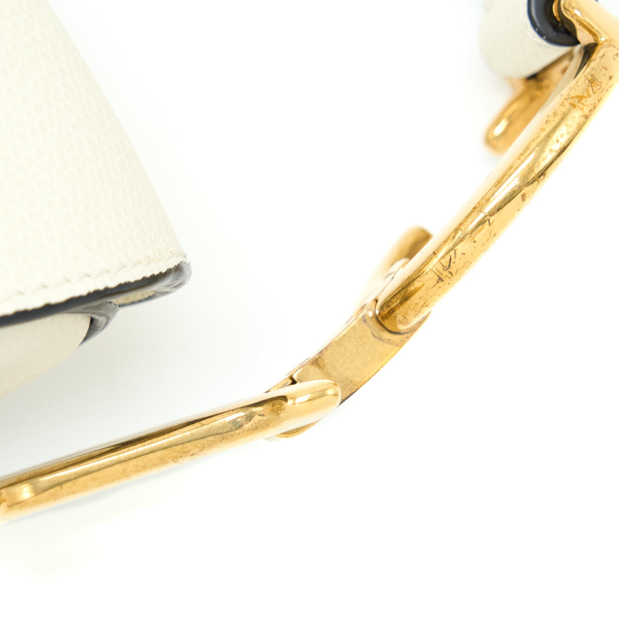 DIOR MEDIUM SADDLE BAG CALFSKIN WHITE GHW