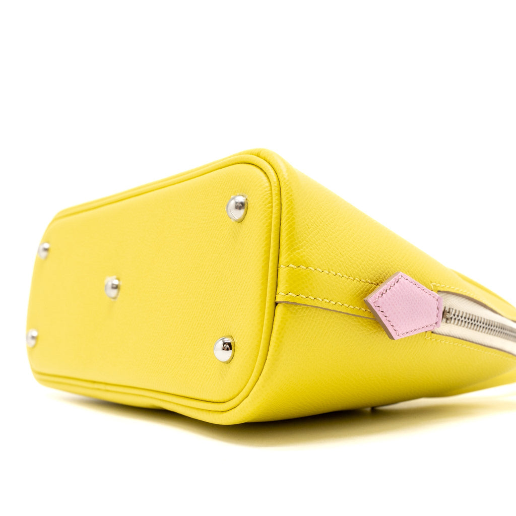 HERMES BOLIDE 1923 25 EPSOM LIME/MAUVE SYLVESTRE/NATA SHW