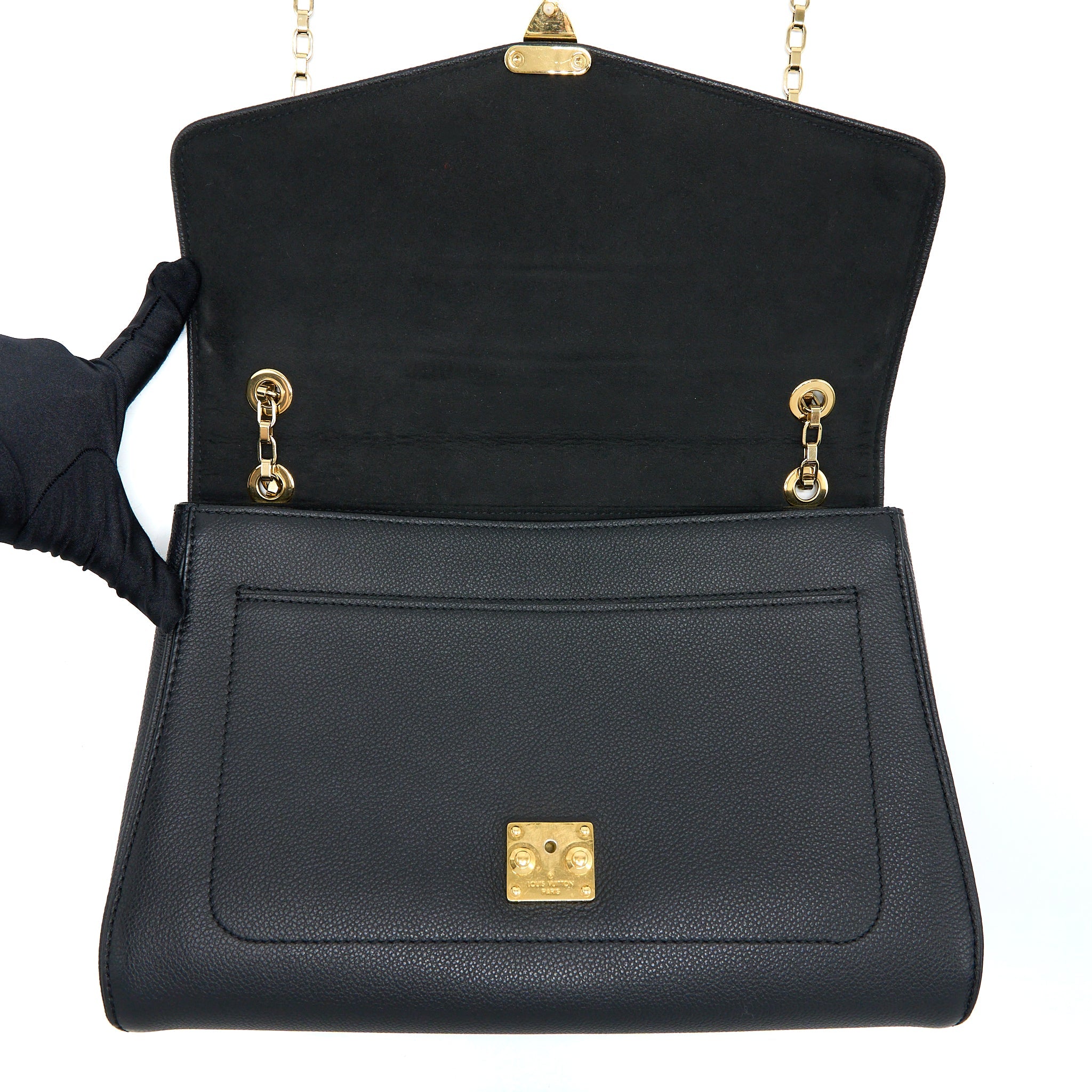 LOUIS VUITTON SAINT GERMAIN CHAIN EMPREINTE BLACK GHW