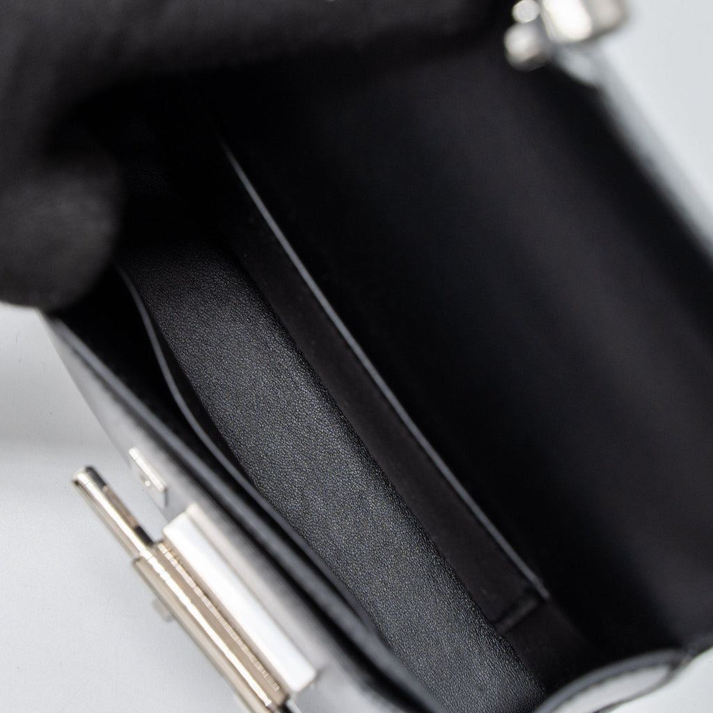HERMES MINI VERROU BOX BLACK SHW