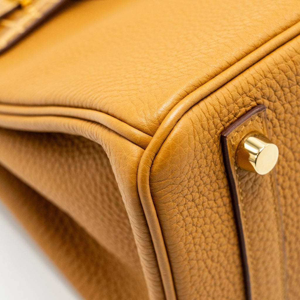 HERMES BIRKIN 25 TOUCH CROCODILE NILOTICUS/TOGO CARAMEL/TABAC CAMEL GHW