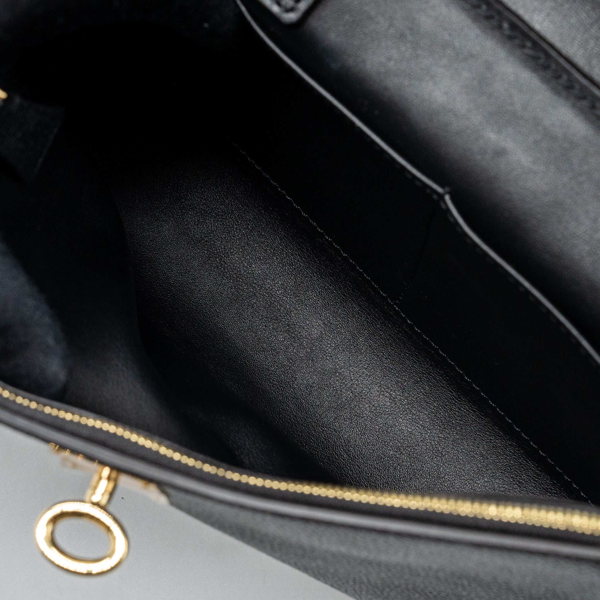 LOUIS VUITTON FLAP SHOULDER BAG CALFSKIN BLACK GHW