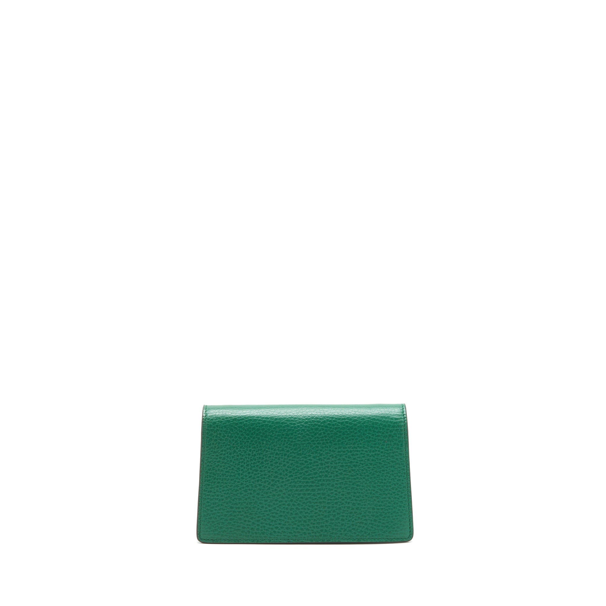 GUCCI DIONYSUS SUPER MINI BAG GREEN RUTHENIUM GOLD/SLIVER HARDWARE