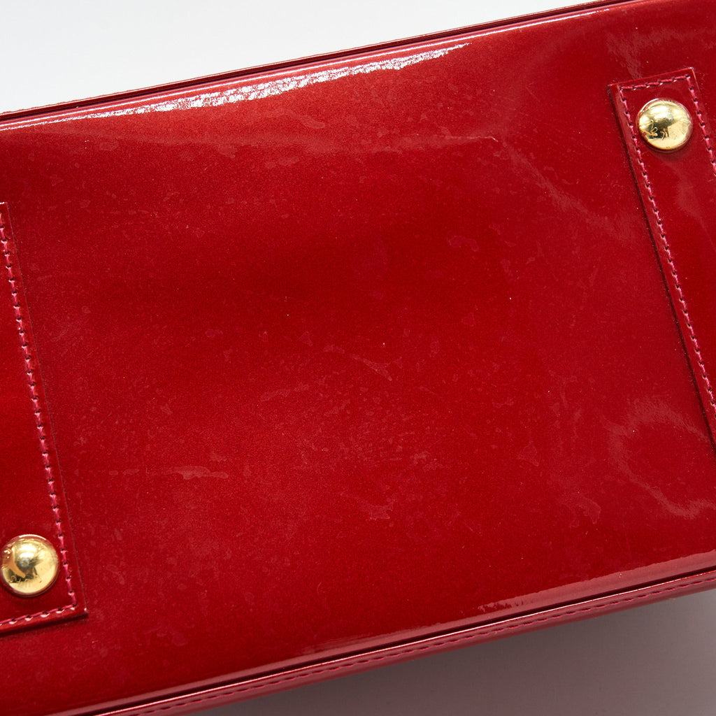 LOUIS VUITTON ALMA GM PATENT LEATHER RED