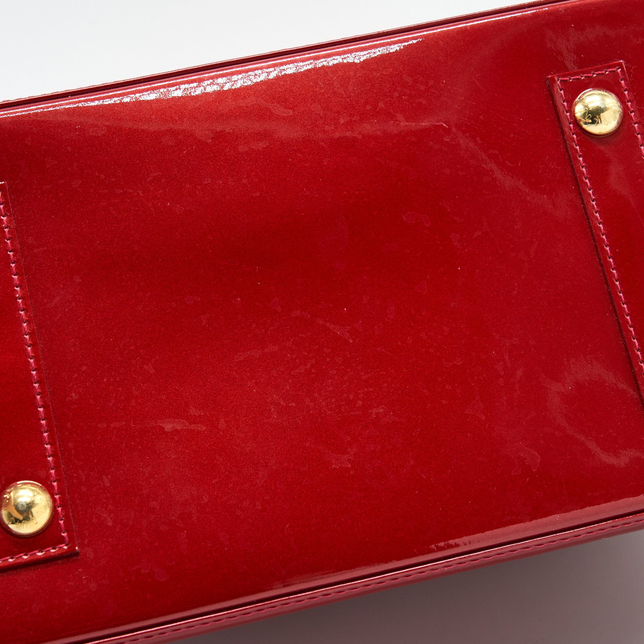 LOUIS VUITTON ALMA GM PATENT LEATHER RED
