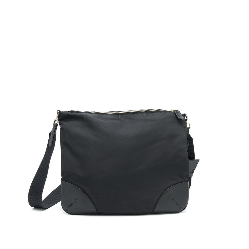 PRADA NYLON CROSSBODY BAG IN BLACK