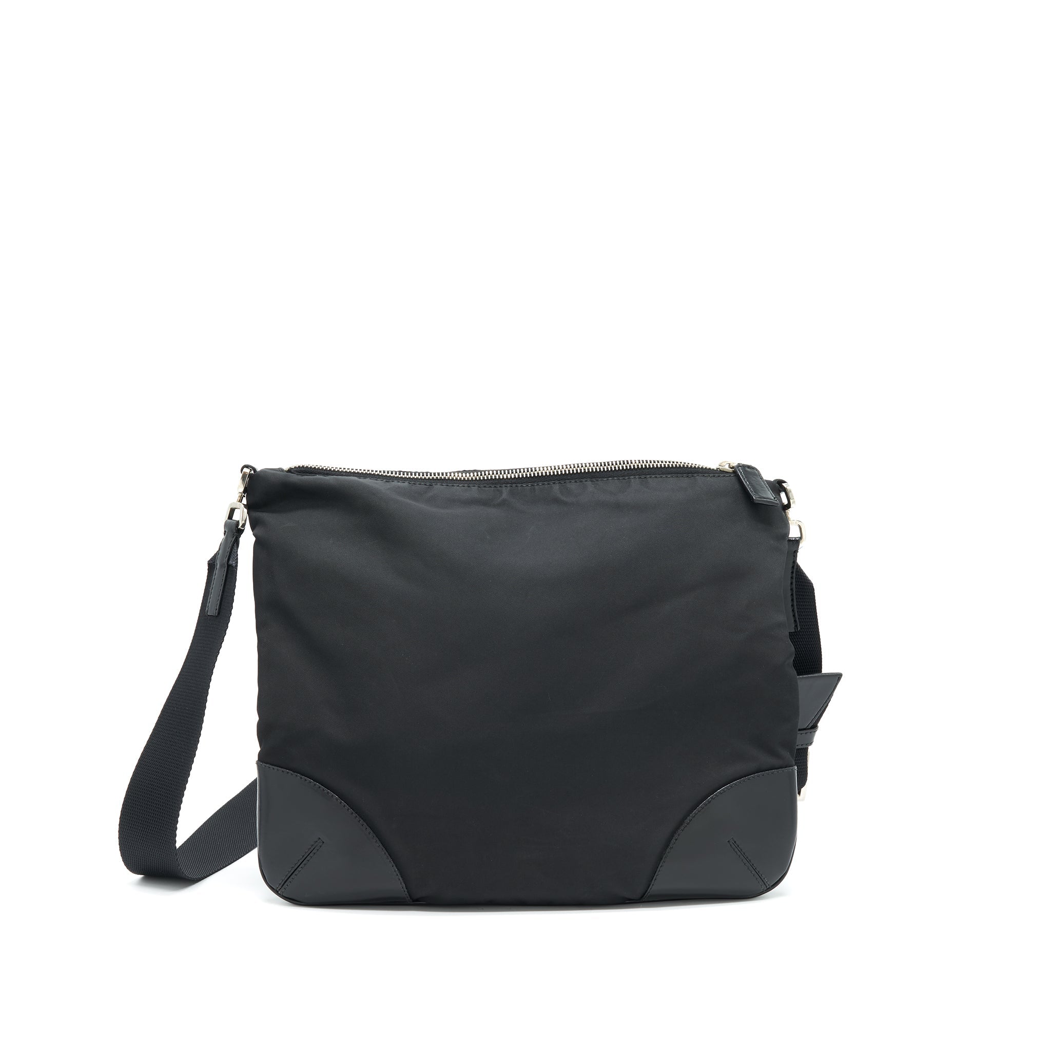 PRADA NYLON CROSSBODY BAG IN BLACK