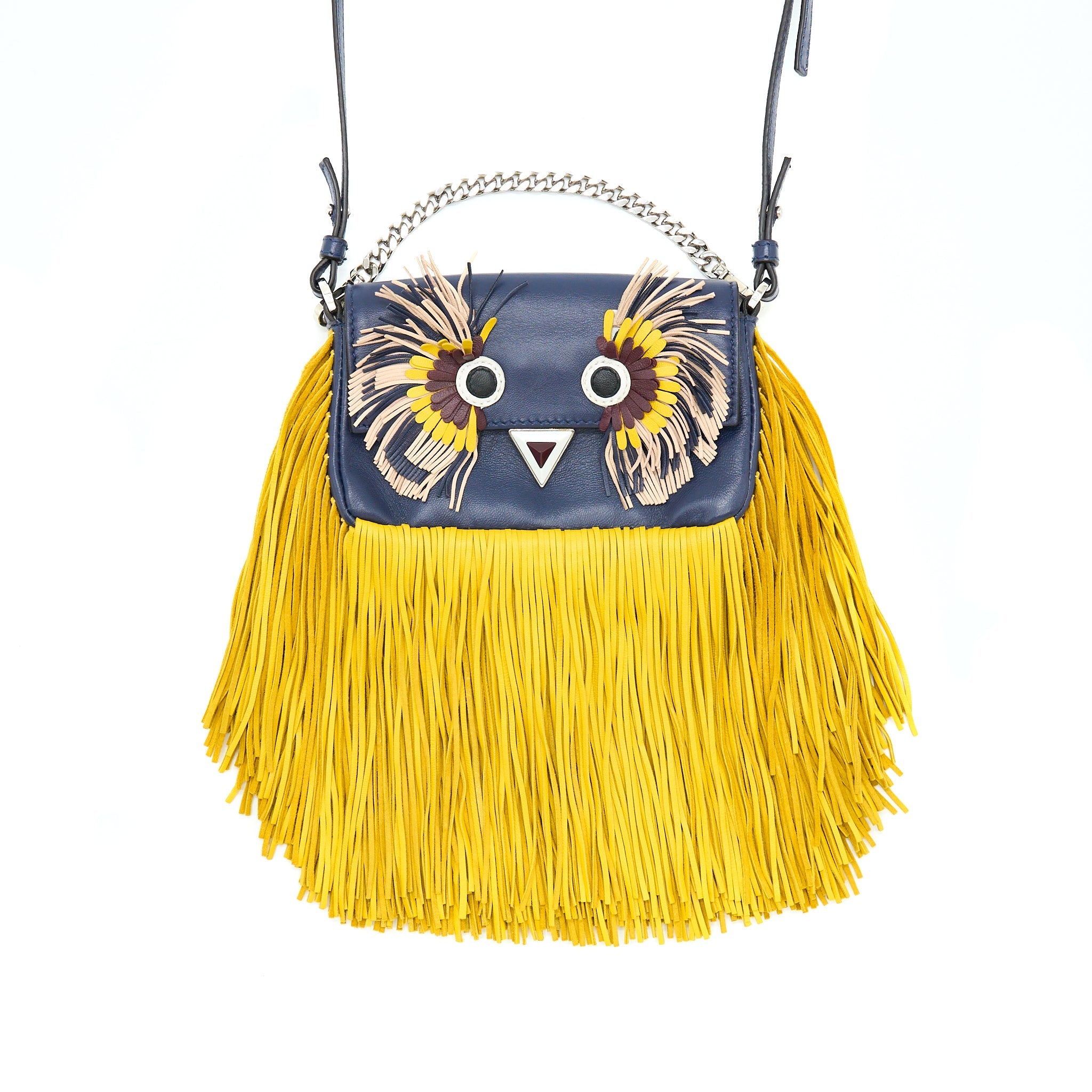 FENDI MINI MONSTER CROSSBODY BAG MULTICOLOUR