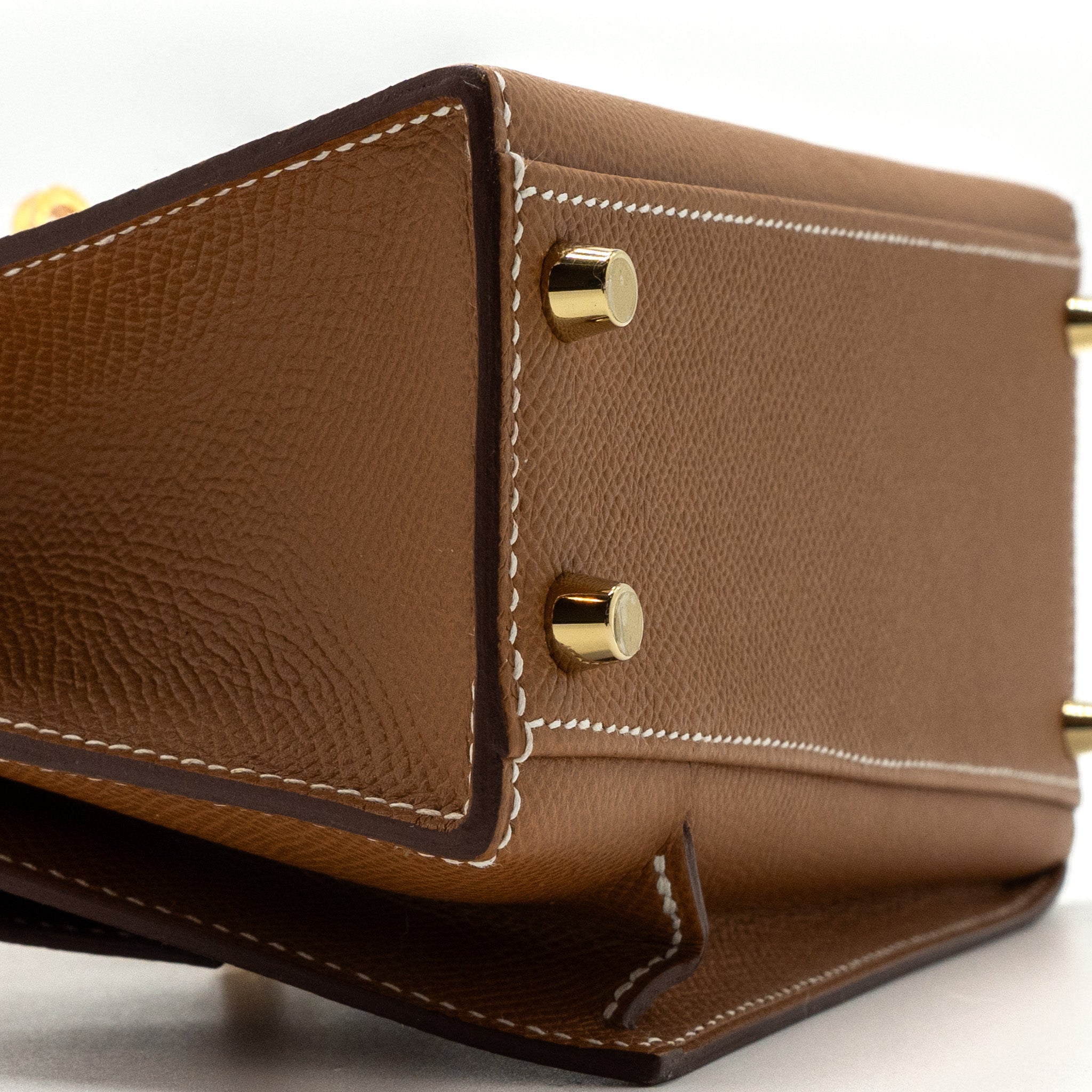 HERMES KELLY SELLIER EN DESORDRE 20 EPSOM GOLD GHW