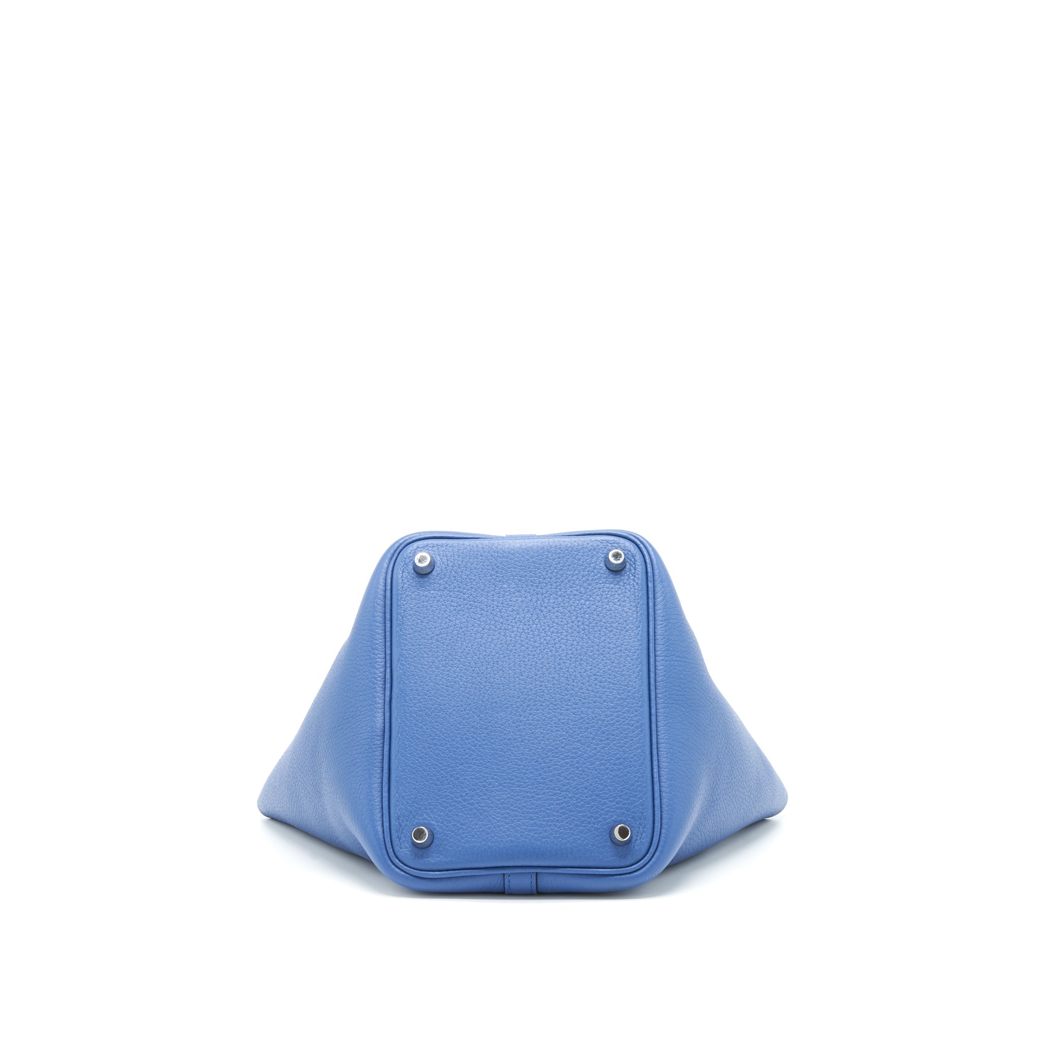 HERMES PICOTIN 18 LOCK BAG CLEMENCE BLUE AGATE SHW