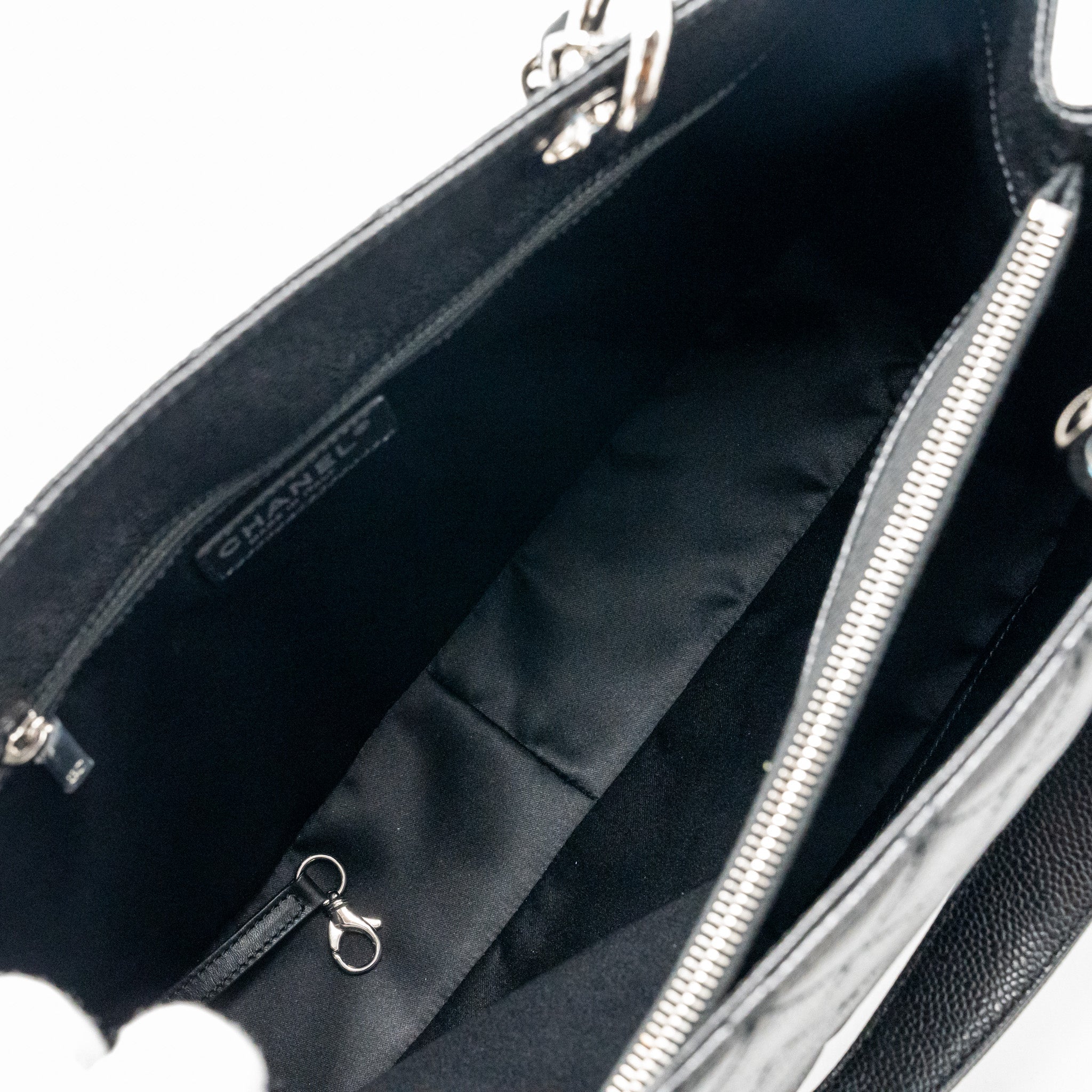 CHANEL GRAND SHOPPING TOTE / GST CAVIAR BLACK SHW